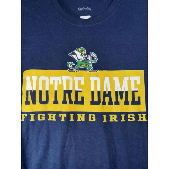 NOTRE DAME Fighting Irish NCAA Captivating Long-Sleeve T-Shirt - Men's 2XL NWT - Picture 1 of 14